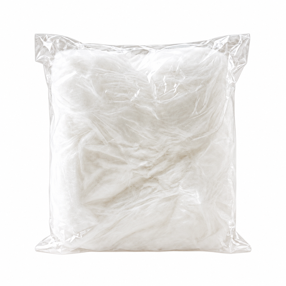 After-Dark Tangle on a white background. One normally-white fluorescent spider-web pack; no guaranteed extra spiders. Existing product illustration.