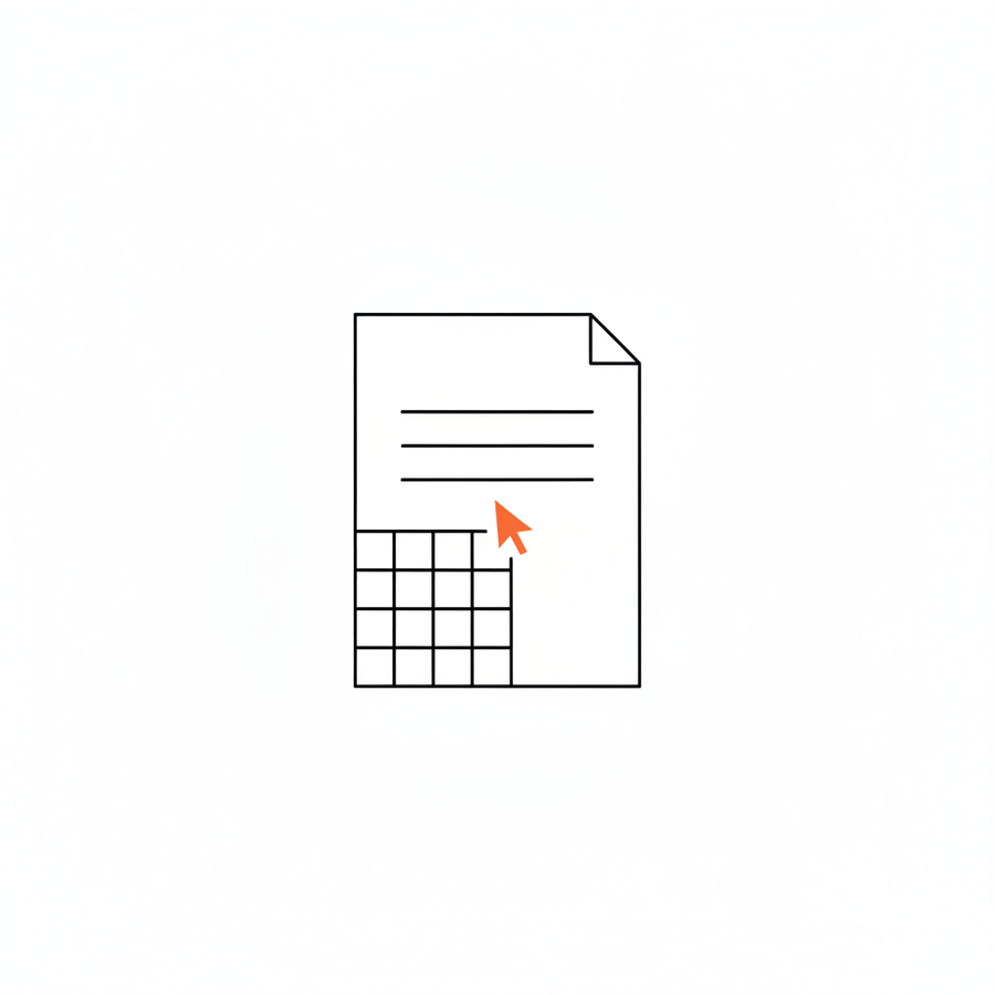 Illustration introducing future planners and digital templates.