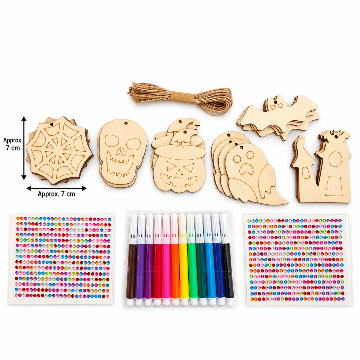 Make a Little Mischief — wooden Halloween craft kit; product-only view