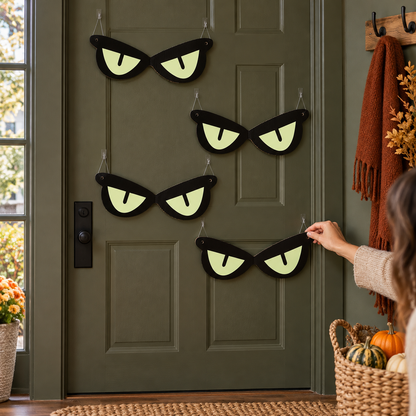 Somebody’s Watching — fluorescent eye decorations; illustrative styled scene; background props not included